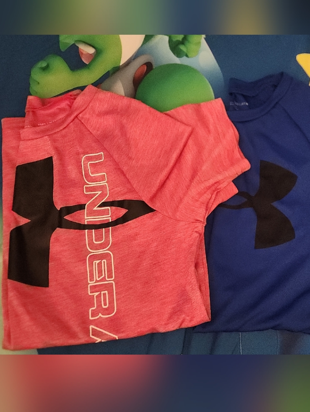 Under Armour Pink Heather & Royal Blue Short Sleeve Tee Pair